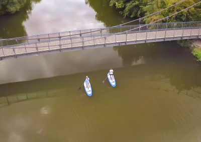Standuppaddle auf dem Kocher